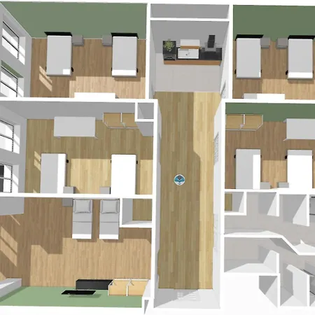 Zentrum, Schnelles Wlan, Tvs In Allen 5 Zimmern, Self-check-in, 5 Riesige Für Große Gruppen, Aufzug * Leipzig